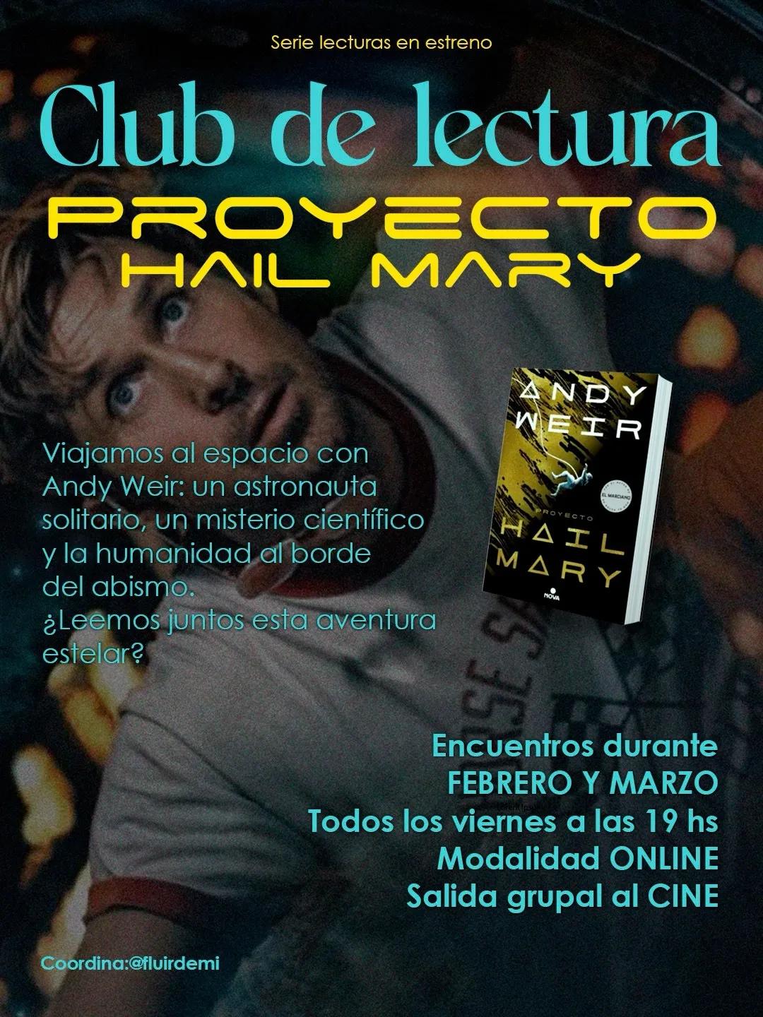 Club de lectura: Proyecto Hail Mary